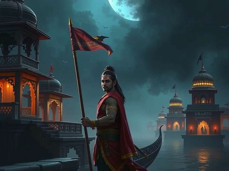 Dark Legends Of India Game Cover featuring protagonist Arjun Vyas against ancient Indian temple backdrop